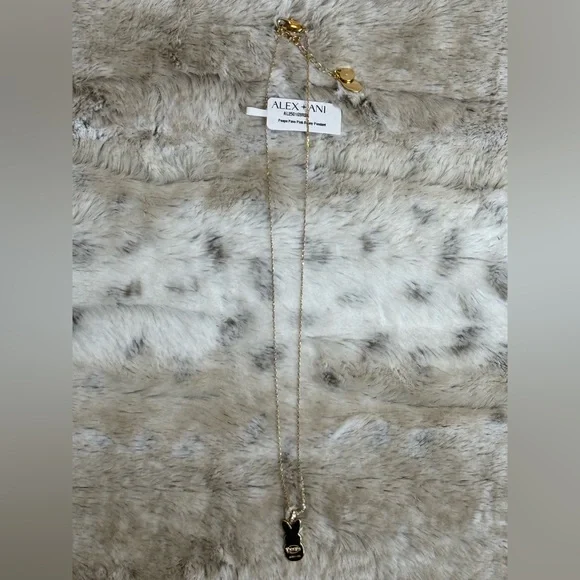 *NWT* Alex and Ani Peeps Pink Crystal Bunny Pendant Necklace